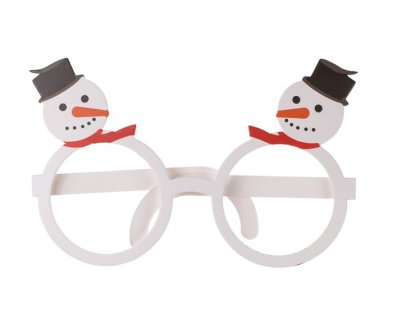 Snowman paper glasses