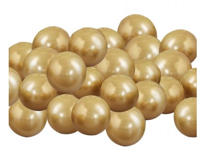 Μικρά χρυσά λάτεξ μπαλόνια 40τμχ