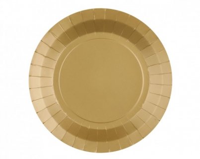 Μικρά χάρτινα πιάτα σε χρυσό χρώμα 10τμχ