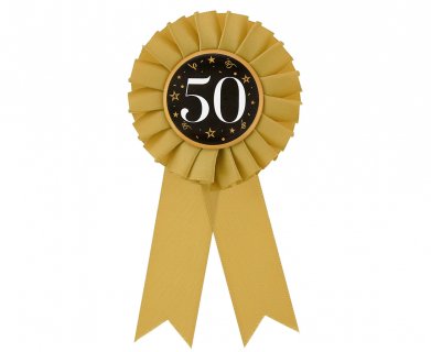 Number 50 golden badge