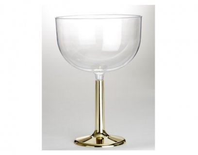 Gold high pedestal with wine cup