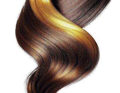 Hair spray in gold color