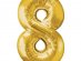 Supershape Μπαλόνι Αριθμός 8 Χρυσό (100εκ)
