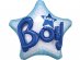 Baby Boy 3D foil μπαλόνι σε σχήμα αστέρι 81εκ
