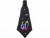 Μαύρη γραβάτα με τον πολύχρωμο αριθμό 40