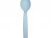 Reusable light blue spoons 6pcs