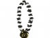 60 black and white luau necklace