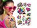 80's temporary tattoos 12pcs