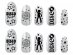 Disco glue nails 12pcs
