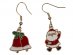 Santa and bells pair of earrings for Christmas