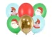 Άγιος Βασίλης και ξωτικά λάτεξ μπαλόνια 6τμχ
