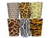 Animal print paper cups 6pcs