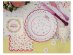 Large paper plates with the spring flowers design