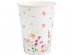 Spring floral paper cups 6pcs