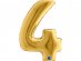Supershape Balloon Number 4 Gold (100cm)