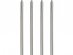 Silver cake candles 12pcs