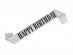 Silver glitter Happy Birthday sash