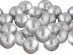 Silver small latex balloons 40pcs
