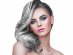Hair spray in silver color, party accessories