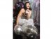 Headband in silver color with the disco balls