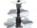 3Tier cupcake stand in silver metallic color