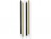 Tall birthday cake candles in black, white and gold color 6pcs