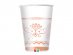 White and rose gold Elegant paper cups 6pcs