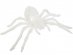 Άσπρη βελούδινη διακοσμητική αράχνη 12,5εκ x 20,5εκ