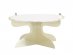 White color cardboard cake stand with gold foiled edging 29cm