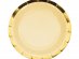 Pastel yellow with gold foiled details small paper plates 2pcs