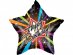 Birthday star foil balloon 44cm