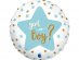 Blue star girl or boy foil balloon 45cm
