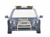 Police blue and gold shaped paper plates 8pcs
