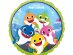 Baby Shark foil balloon with green edging 43cm