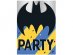 Batman party invitations 8pcs