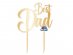 Best Dad gold cake topper