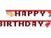 Happy Birthday letter garland for a Gaming theme party decoration