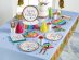 Birthday confetti large paper plates for a Birthday theme party