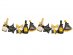 Black, gold and silver Happy Birthday foil garland 206cm