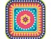 Boho fiesta square large paper plates 8pcs