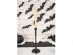Black metallic candle holder for a Halloween theme party