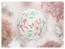 Foil balloon with flowers and Bride print for a bachelorette party theme decoration
