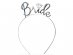 Bride μεταλλική στέκα σε ασημί χρώμα