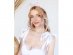 Headband with pink tulle and holographic Bride letters for a bachelorette party
