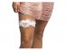 Bride to Be white garter with heart