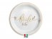 Bride to Be white small paper plates with gold print 8pcs
