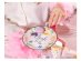 Small paper plates for a bachelorette party theme with Bride to be and flowers print