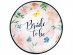 Bride to Be with flowers small paper plates 6pcs