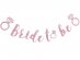 Bride to Be Ροζ Γκλιτεράτι Γιρλάντα με Μονόπετρα Δαχτυλίδια (150εκ)