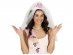 Bride to Be ασημένια τιάρα με φούξια καρδιά και λευκό πέπλο για bachelorette πάρτυ
